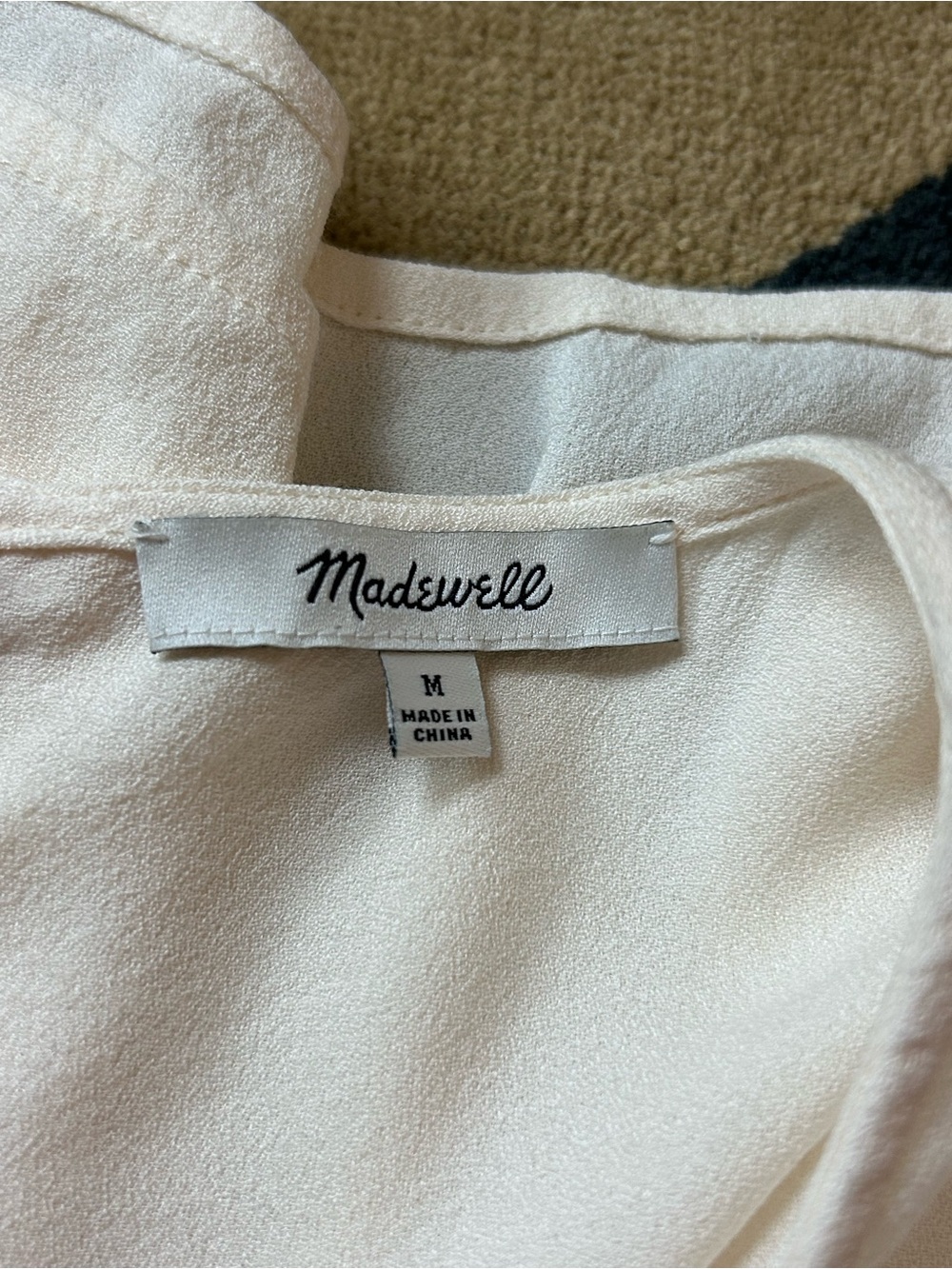 Madewell Cream Tiered Peasant Blouse - Picture 9 of 12